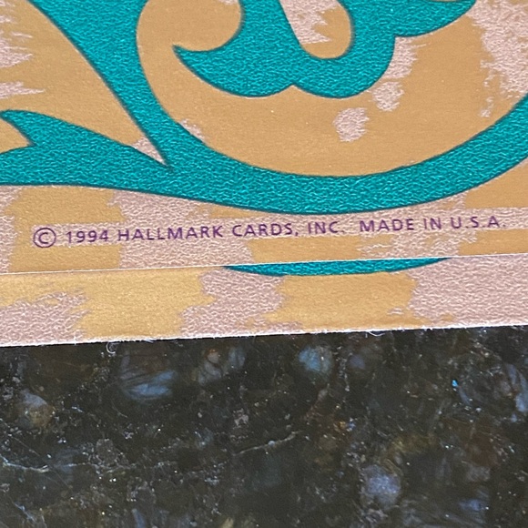 Vintage HALLMARK Metallic Gift Wrap Sheet (1) - Picture 4 of 6